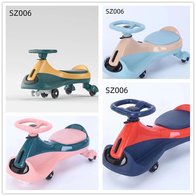 Best Quality PU Wheel Mute Baby Rolling Swing Car with Music and Light for Children