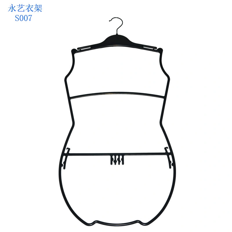 Black Color Custom No Slip Girl Swimwear Bikini Hangers for Display