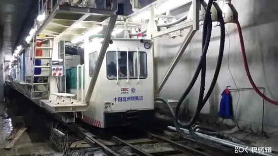Tbm Project Tunnel Locomotive Rolling Stocks Alignment Grout Car 