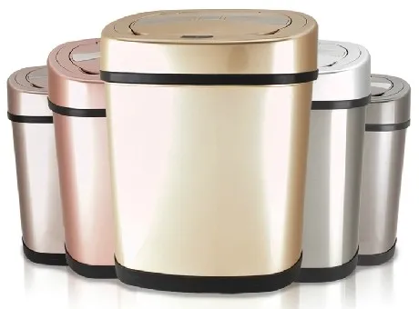 12L Kitchen Stainless Steel Electric Motion Sensor Touchless Trash Bin Can