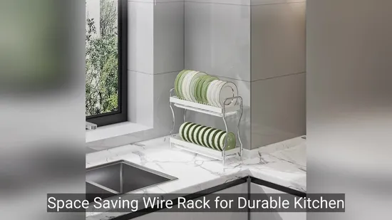 Amazon Hot Selling Kitchen Dish Storage Rack Home Multifunctional Dish Drain Rack 
