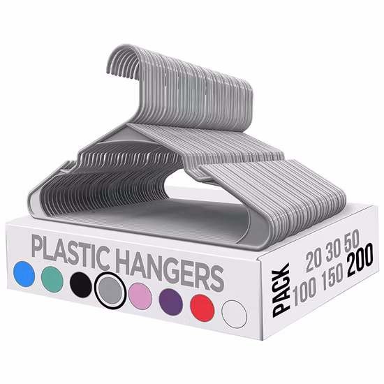 Th001 Laundry Plastic Tubular Clothes Clothing Garment Hanger (TH001)