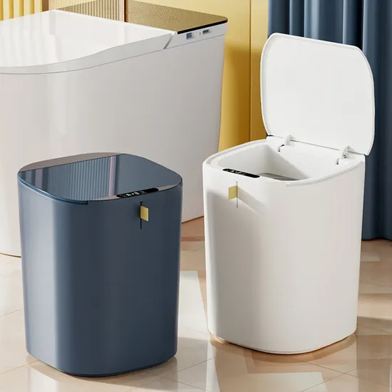 15L Plastic Trash Can New Electric Intelligent Automatic Sensor Smart Trash Can 