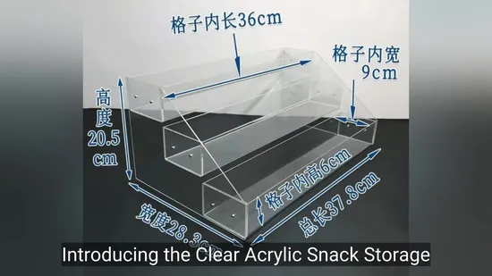 Clear Acrylic Snack Storage Box for Stylish Organized Living 