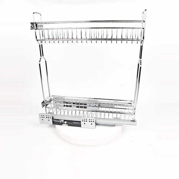 3D Kitchen Wire Storage Dish Drawer Cabinet Baskets Pull Spice Rack