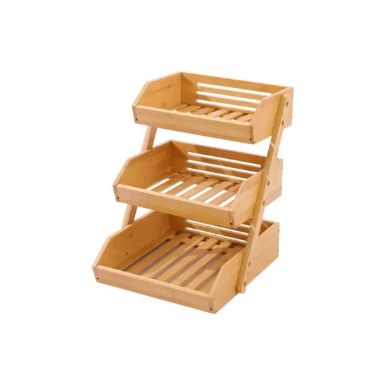 Desktop Snack Fruit Bread Vegetable Kitchen Storage Basket Shelf 