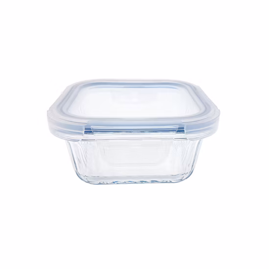 4 Ounce Quality Borosilicate Glass Canister Storage with Bamboo Lid, for Kitchen & Countertop Spice, Herb Organizer