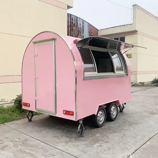 New Design Cold Drinks Barbecue Food Trailer Mobile Kitchen Vehicle Rolling Fast Dining Car