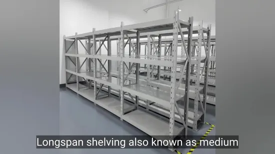 Durable Longspan Shelving Warehouse Manual Loading 
