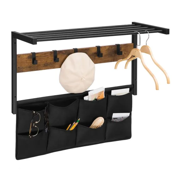 Hoobro Wall Mounted Coat Rack Wall Hook Rack Entrance Hanger for Entryway 