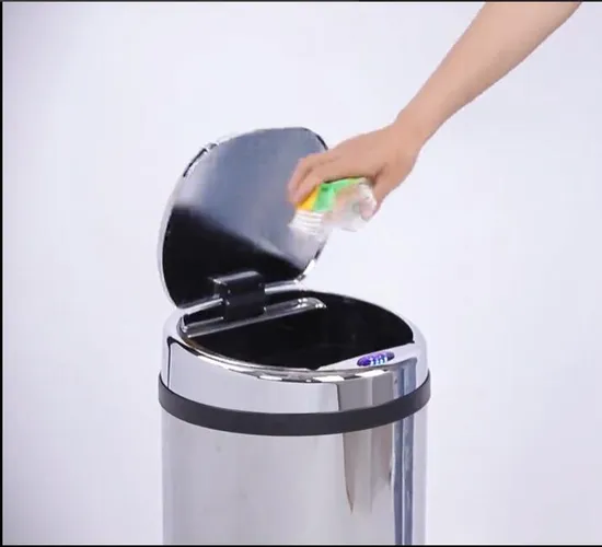 High Quality 50 Liter Household Kitchen Stainless Steel Intelligent Motion Automatic Smart Sensor Trash Can 