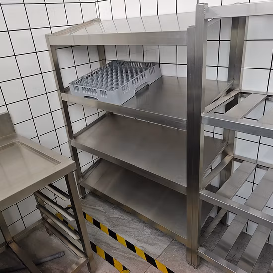 hot sales 201 304 stainless steel Kitchen Storage Shelf for restaurant use