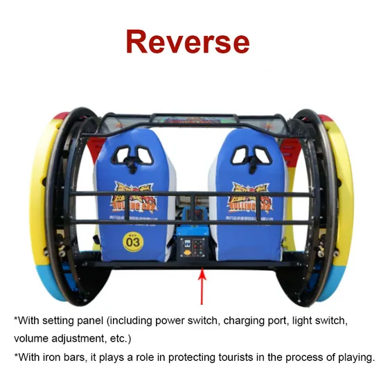Rotation Rolling Ride Rocking Bus Le Bar Rides Children Amusement Bars 360 Degree Rotating Electric Happy Swing Car 