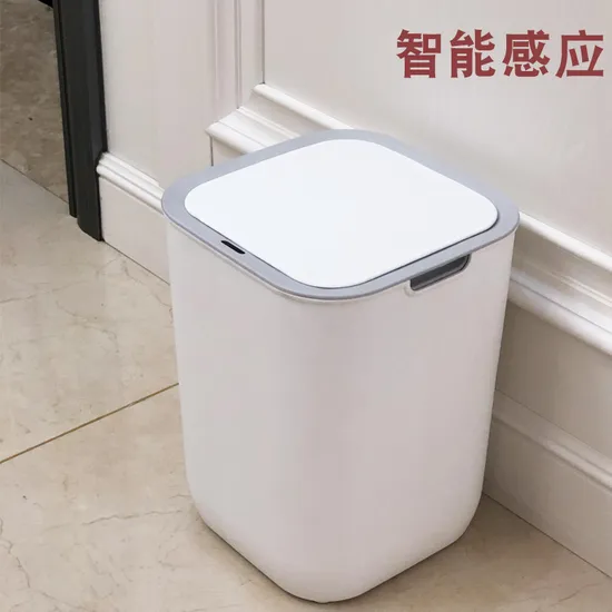 Kitchen Bathroom Electric Automatic Touchless Trash Bin Intelligent Induction Motion Sensor Dustbin Trash Can 